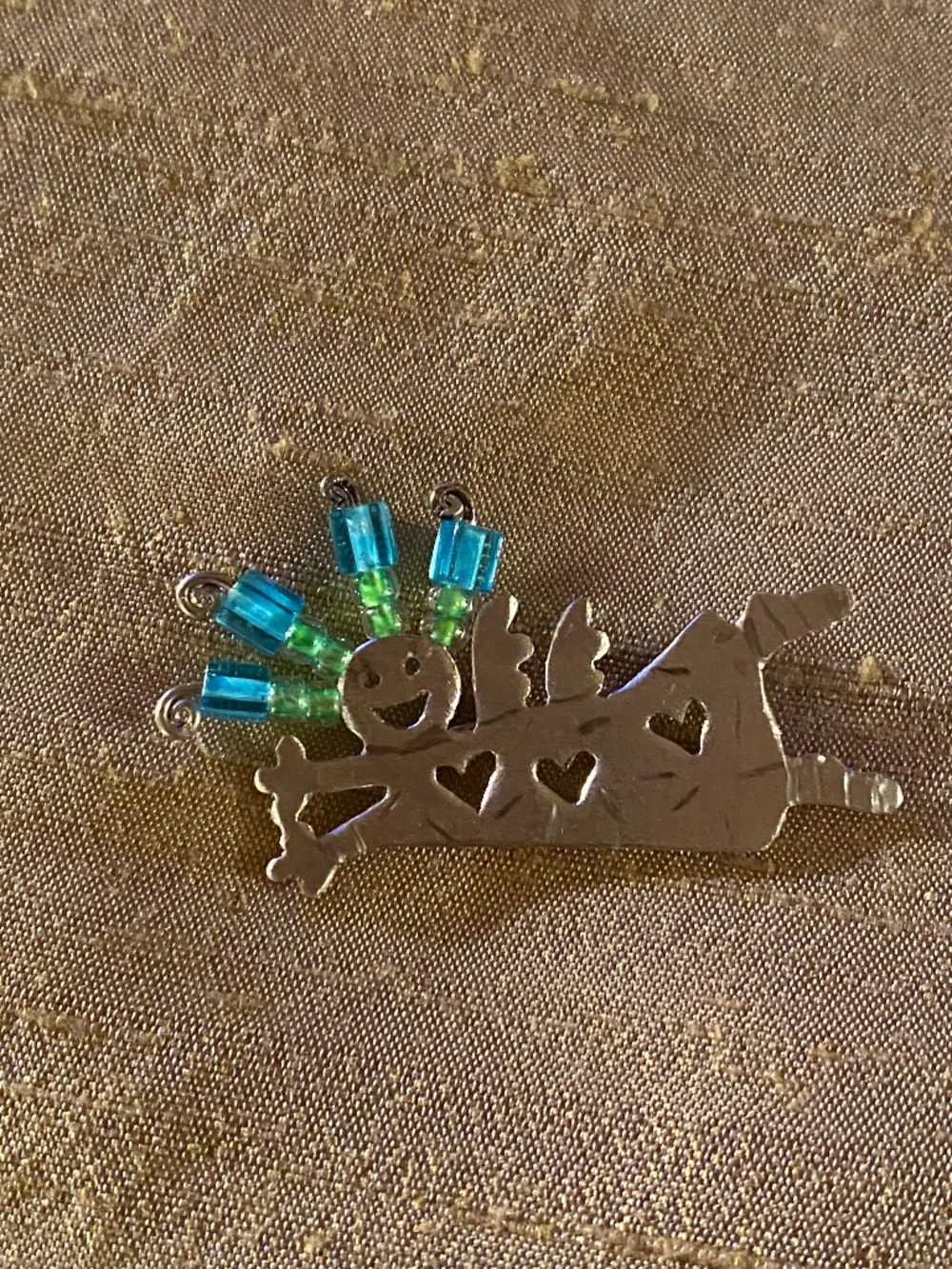 Donna Burdic Sterling Angel Pin